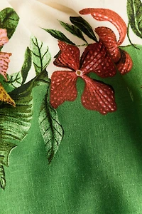 Robe dos nu en lin mélangé