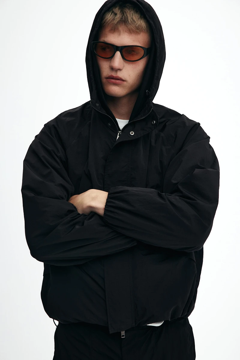 Loose-Fit Nylon Windbreaker