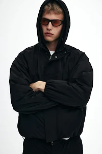 Loose-Fit Nylon Windbreaker