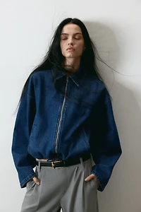 Denim Jacket with Collar