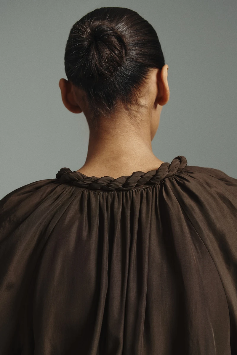 Robe tunique avec détail tressé