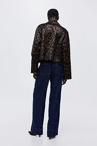 Jean large taille haute