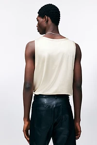 Débardeur de sport ample en satin