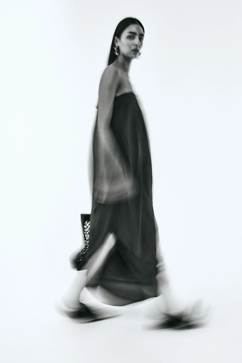 Draped Bandeau Dress