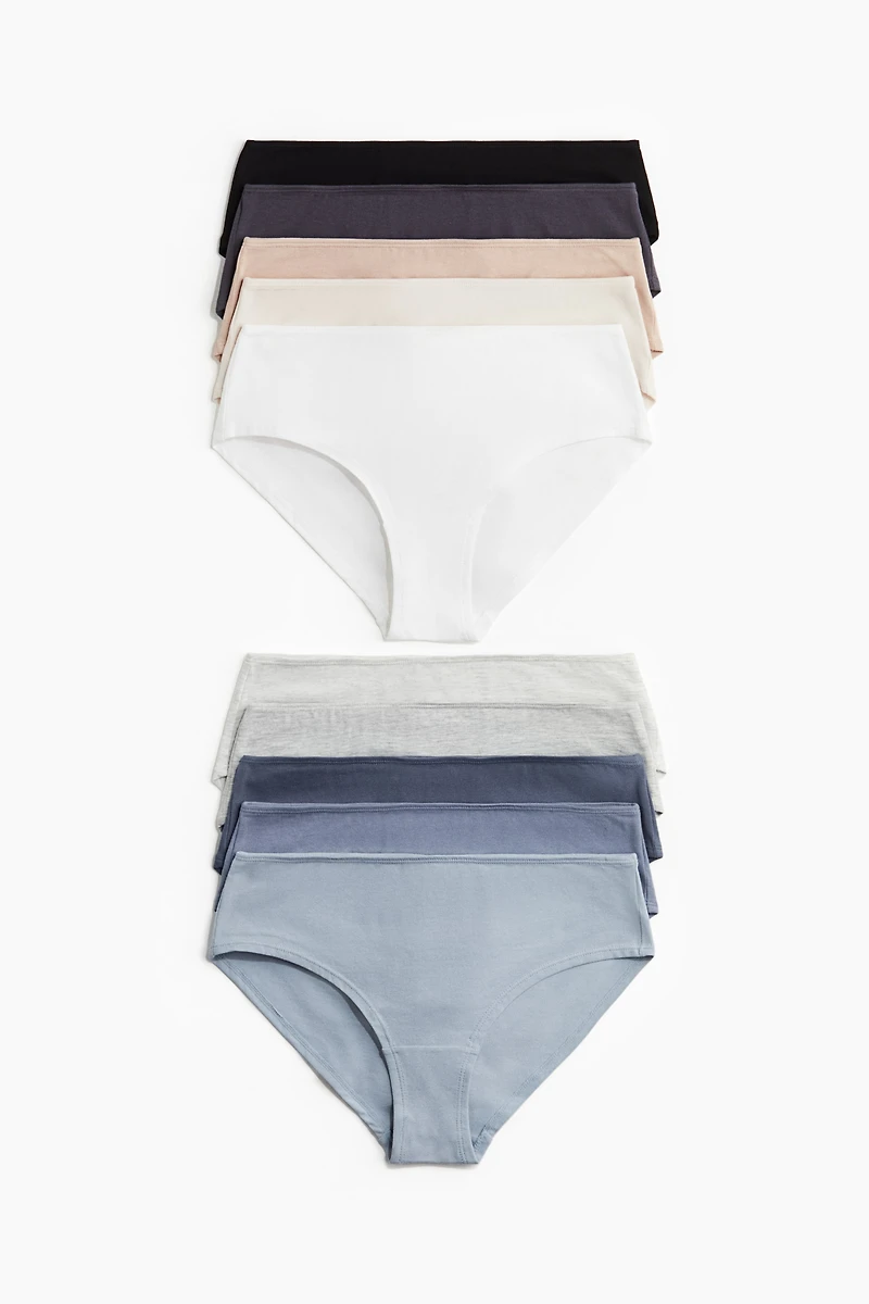 10-pack cotton hipster briefs