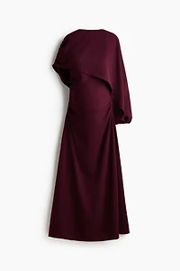 MAMA Cape-Detail Nursing Dress