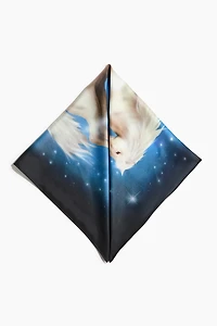 Foulard imprimé en soie