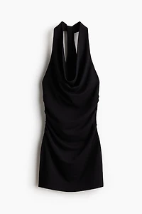 Draped Halterneck Dress