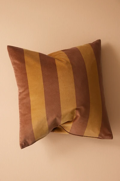 Striped Velvet Cushion Cover