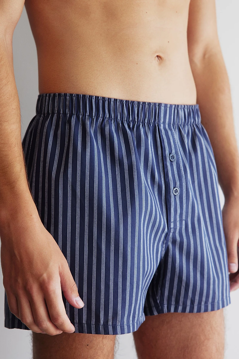 3-pack Woven Cotton Boxer Shorts