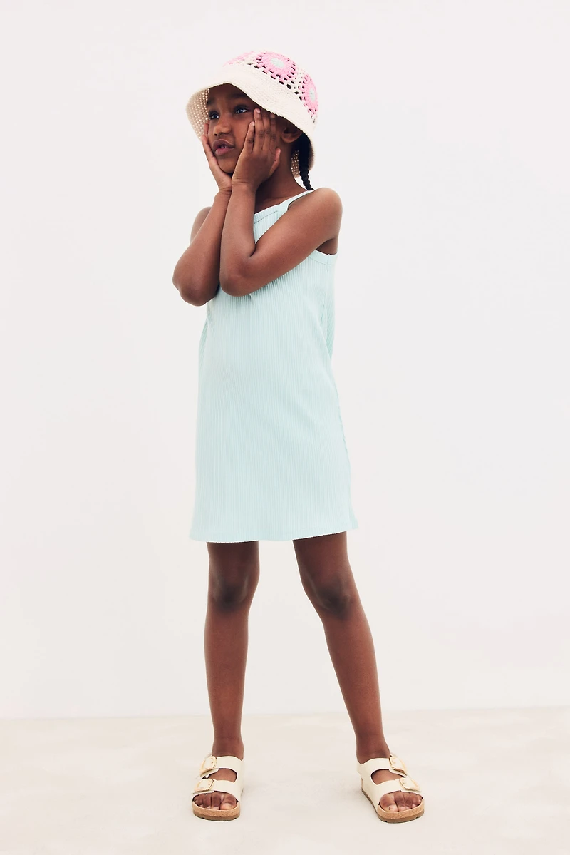 Ribbed Sleeveless Dress
