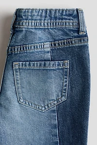 Jean décontracté taille basse jambe évasée