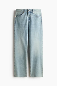 Flared Regular Waist Ankle Jeans