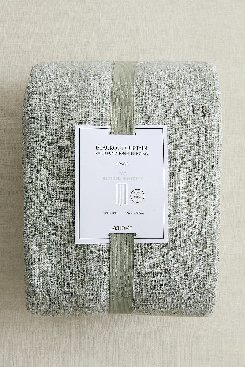 Single-pack Long Wide Blackout Curtain Panel