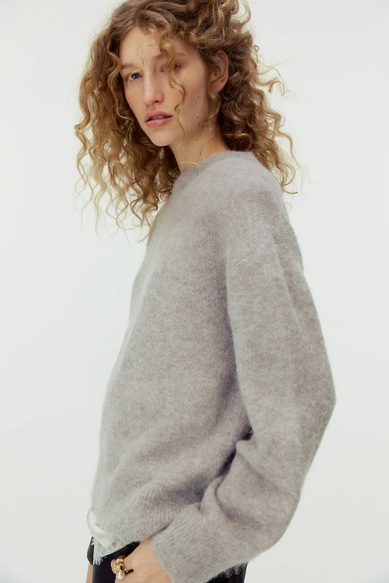 Chandail grande taille en alpaga mélangé