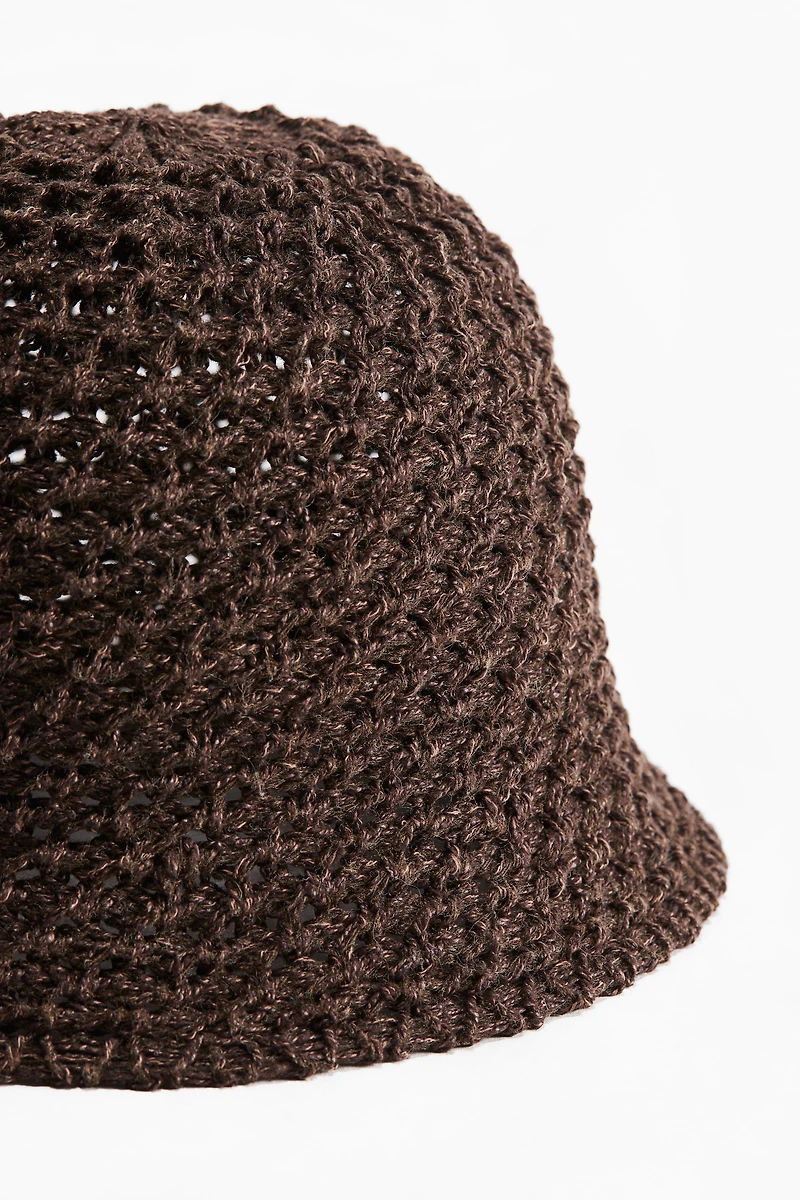 Crochet-Look Bucket Hat