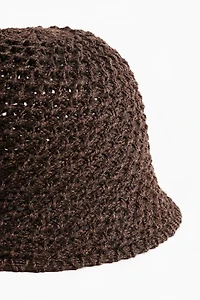 Crochet-Look Bucket Hat