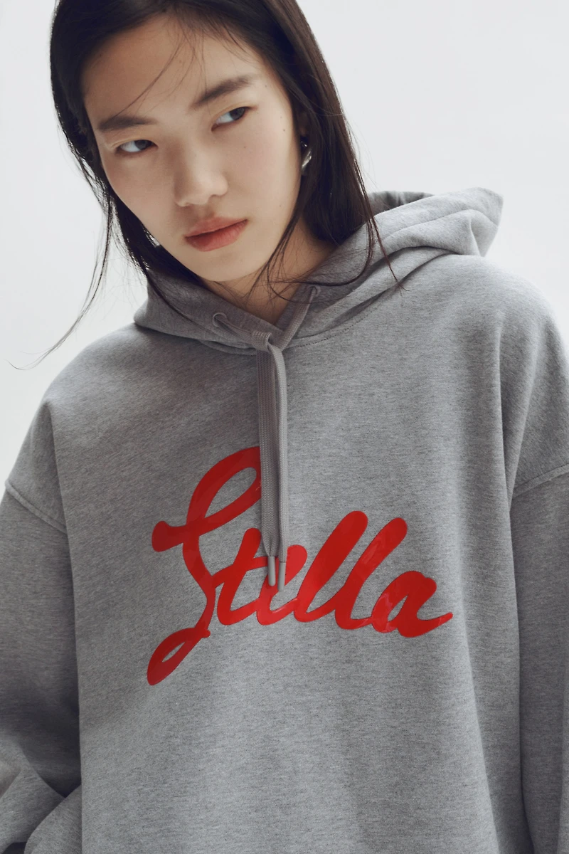 Printed Cotton Hoodie