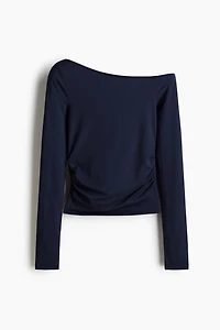 Draped One-Shoulder Top