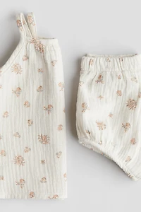 Ensemble 2 pièces en mousseline de coton