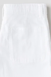 Wide-Leg Cotton Pants