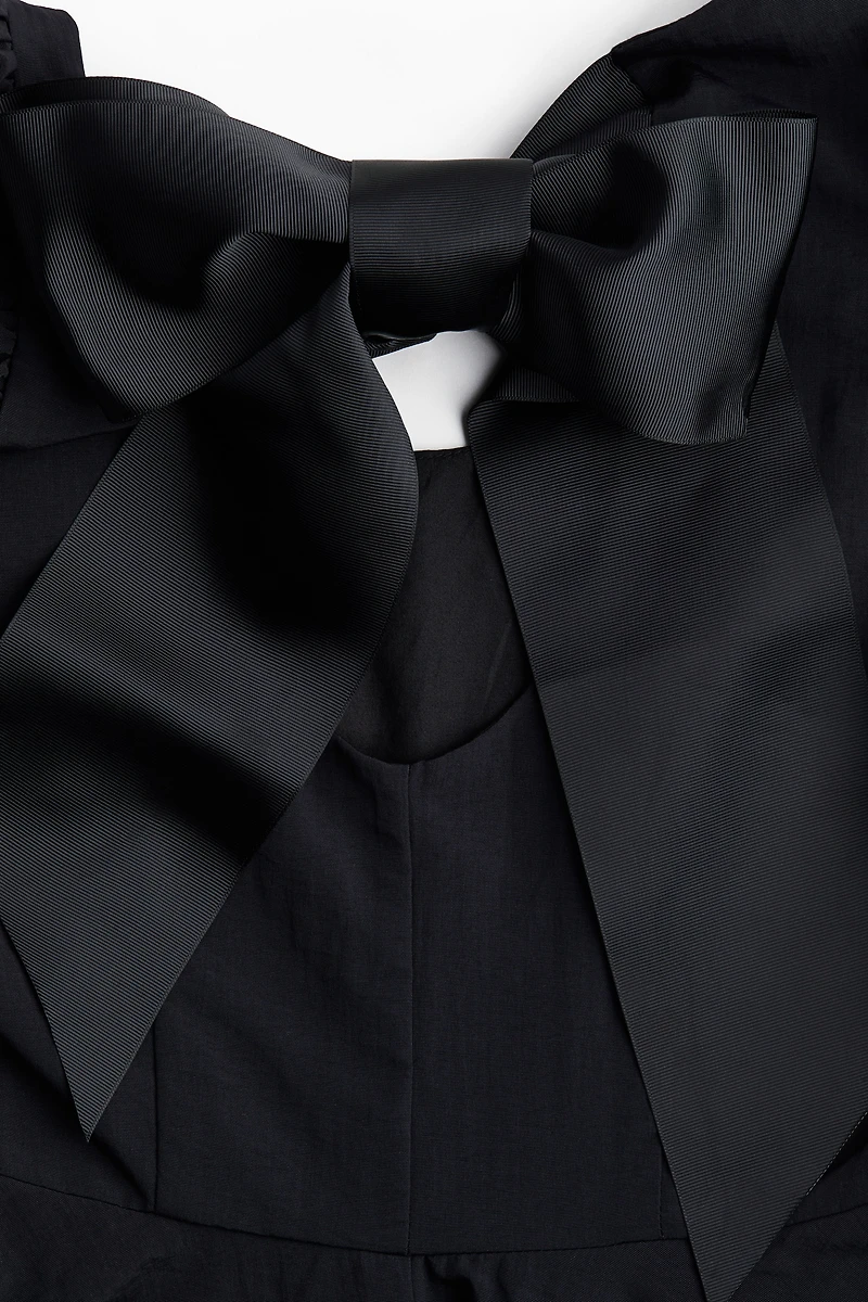 Balloon-Sleeved Dress