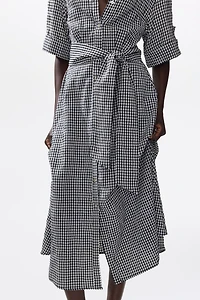 Tie-Belt Dress