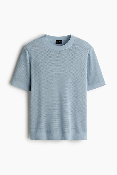Regular Fit Hole-Knit T-Shirt
