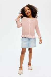 Crochet-Look Cardigan
