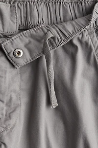 Pantalon parachute en toile de coton