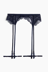 Embroidered Garter Belt
