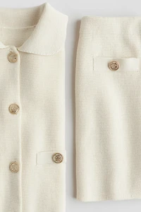 Ensemble 2 pièces en fin tricot