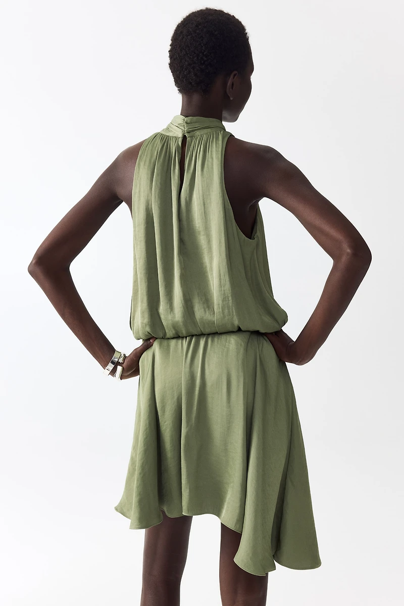 Dress with Asymmetric Skirt