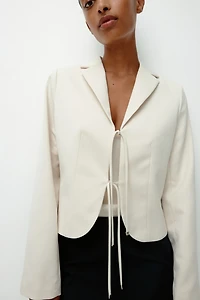 Tie-Front Jacket