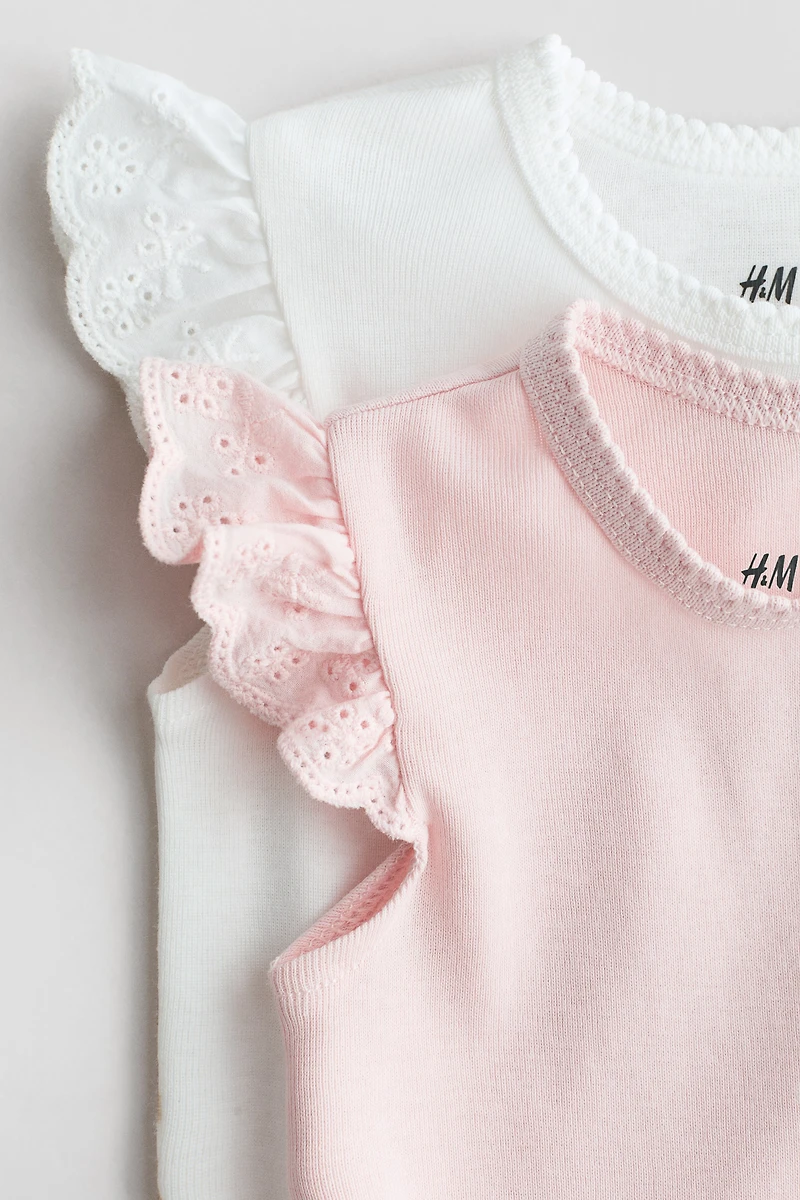 2-Pack Flutter-Sleeve Bodysuits