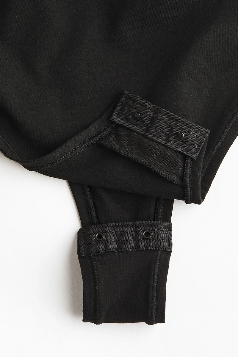 Padded-Cup Microfiber Bodysuit