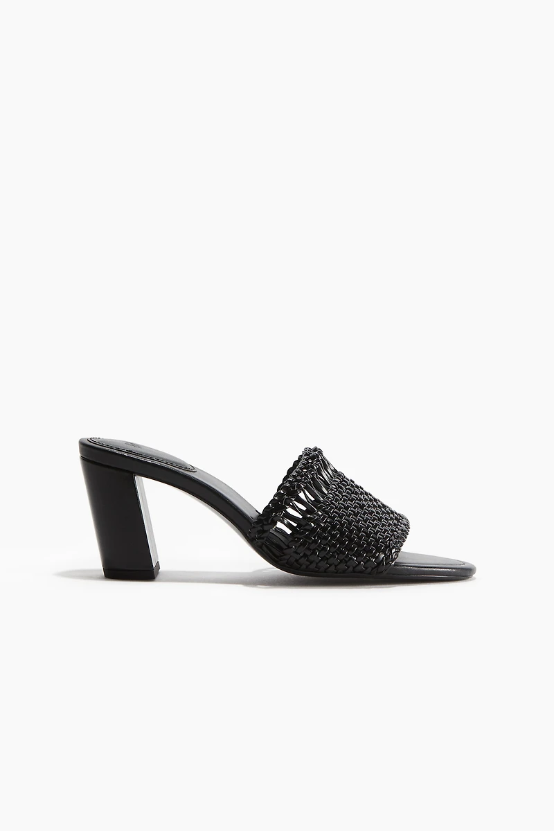 Braided Sandals with Heel