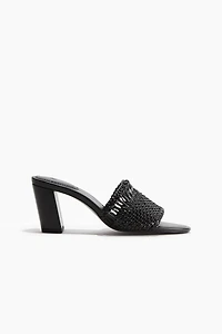 Braided Sandals with Heel