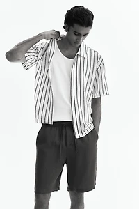 Loose-Fit Cotton Shorts