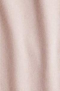 Picot-Trimmed Ribbed T-Shirt