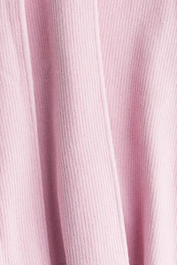 Ribbed Dress with Flared Skirt