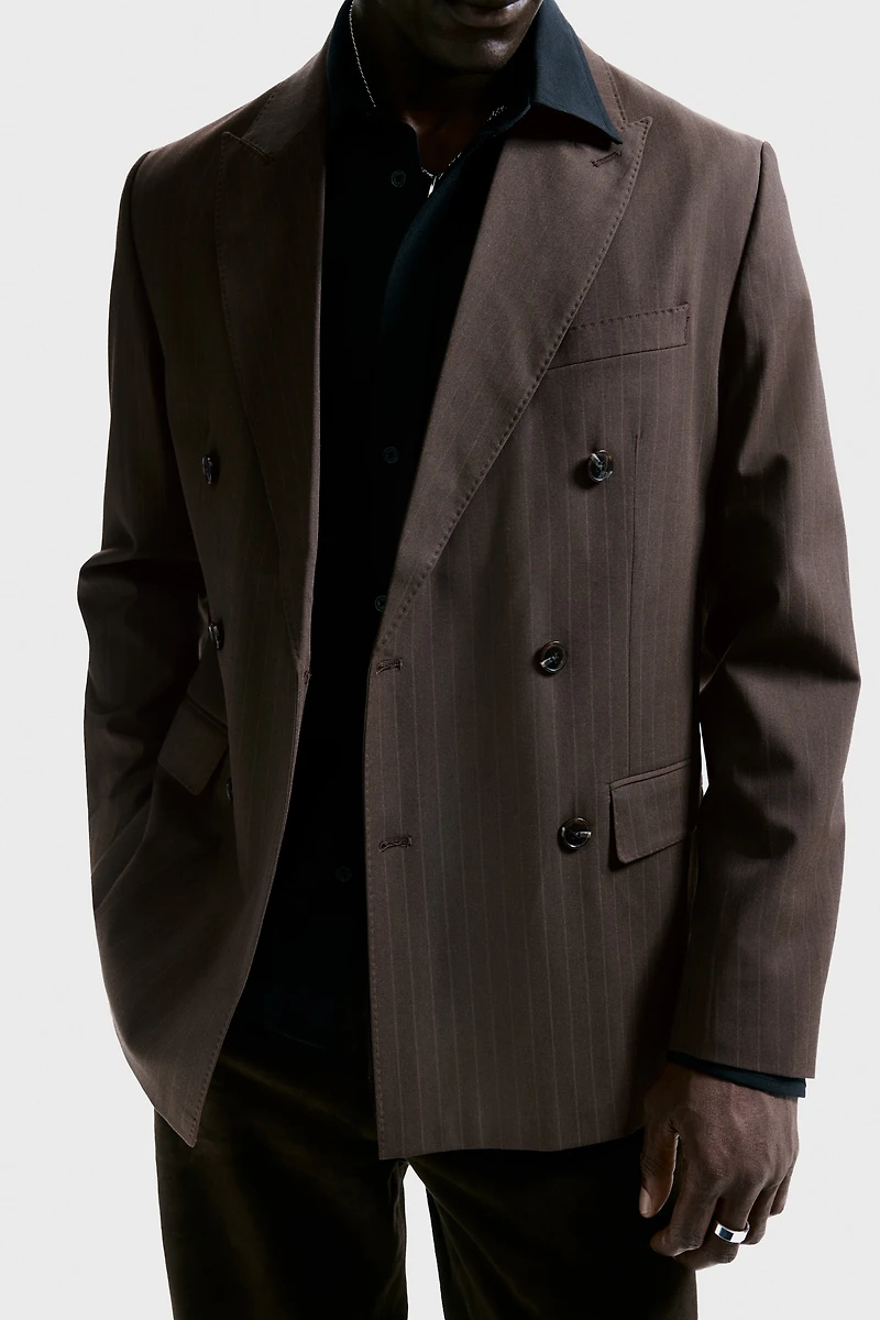 Regular-Fit Double-Breasted Jacket