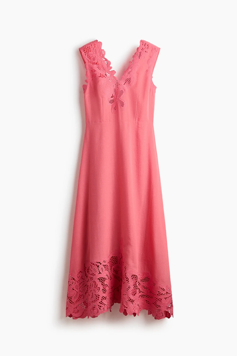 Dress with Eyelet Embroidery