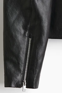 Coated Biker Jacket