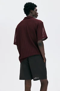 Regular-Fit Linen-Blend Shorts