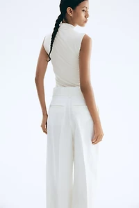 Sleeveless Mock Turtleneck Top