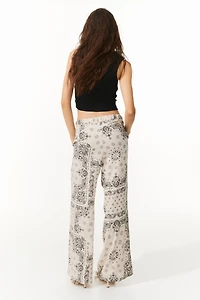 Wide-Leg Drawstring Pants