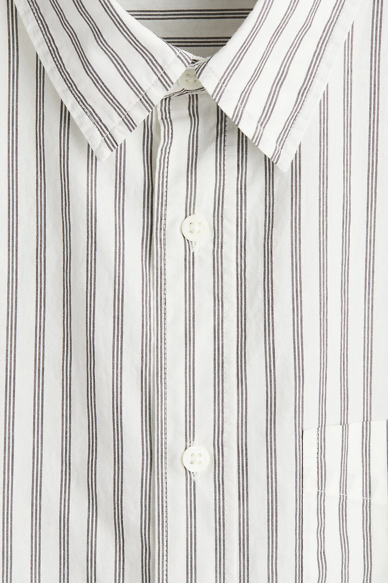 Chemise ample en popeline