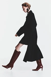 Bottes à talon au genou