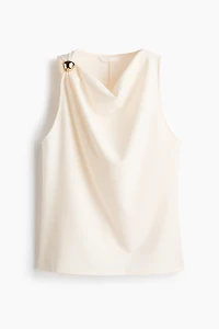 Cowl-Neck Sleeveless Top